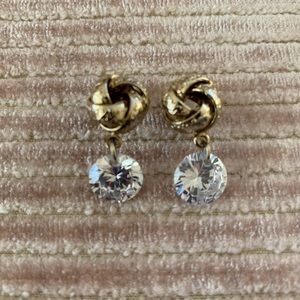 3/$50 Knot with crystal earrings